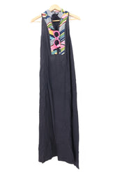 שמלה אתנית עם צווארון מעוצב- M-L